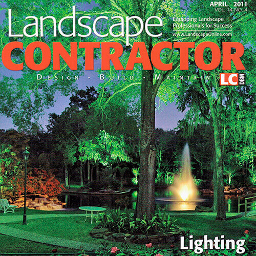 CWLL featured in April 2011 Landscape Contractor magazine article cover image